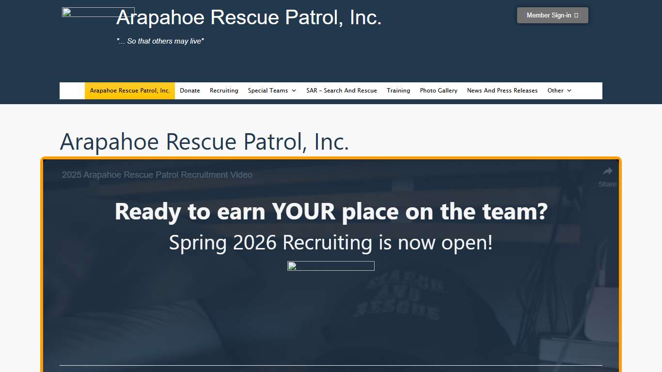 Arapahoe Rescue Patrol
